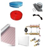 Paquete de calefacción por suelo radiante 60m2