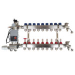 Mixing unit with Wilo Pump and Manifold with 9 Circuits Underfloor Heating