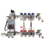 Mixing unit with Wilo Pump and Manifold with 4 Circuits Underfloor Heating